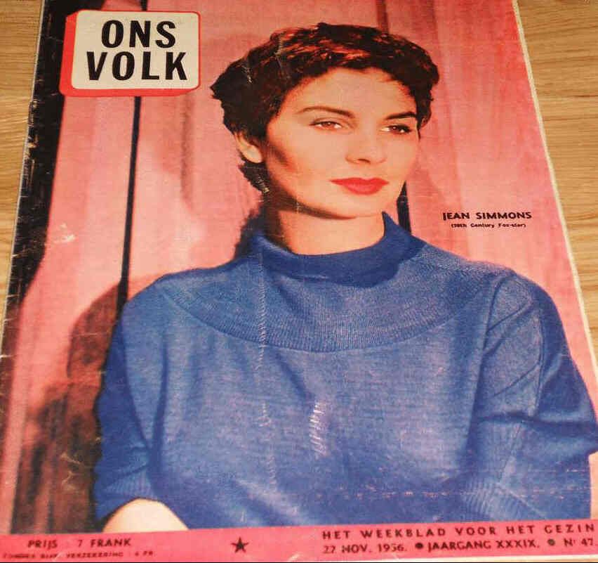 ONS VOLK magazine side cover 22 November 1956