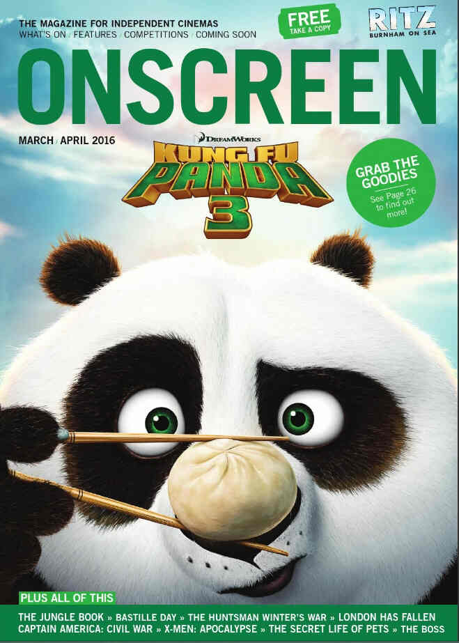 ONSCREEN magazine cover March/April 2016