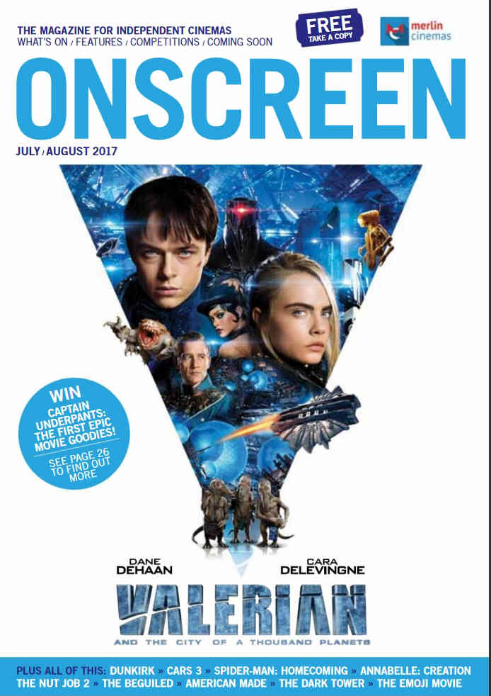 ONSCREEN magazine cover Issue 77 July/August 2017