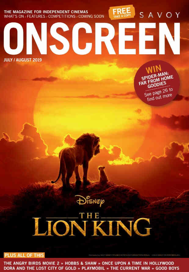 ONSCREEN magazine side cover  July/August 2019