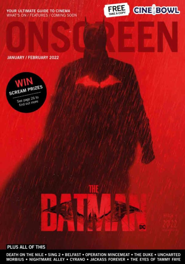 ONSCREEN magazine side cover  January/February 2022