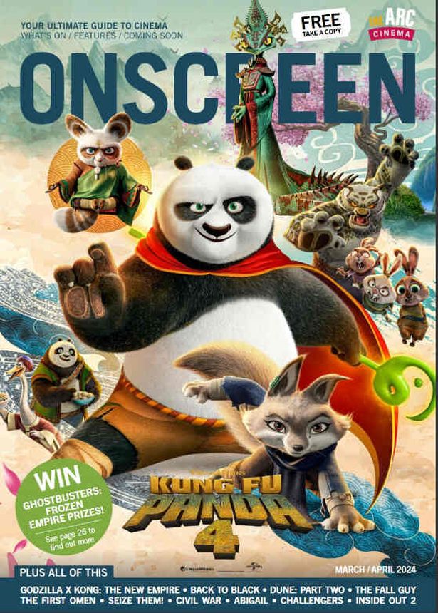 ONSCREEN magazine cover  March/April 2024