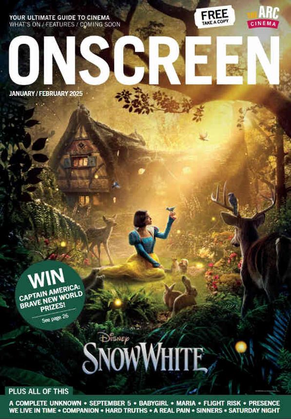 ONSCREEN magazine cover  January/February 2025
