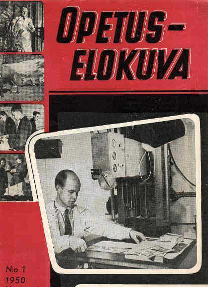 OPETUS-ELOKUVA magazine side cover Issue 1  1950
