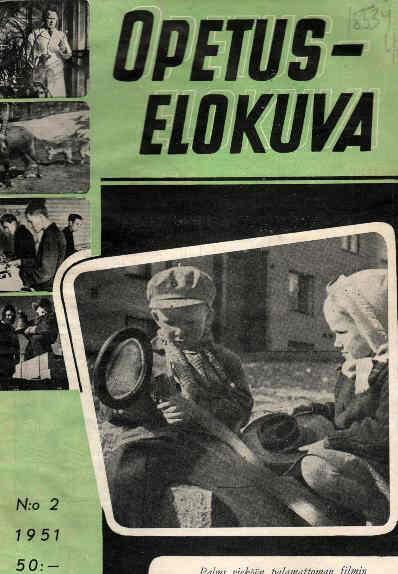 OPETUS-ELOKUVA magazine cover Issue 2  1951