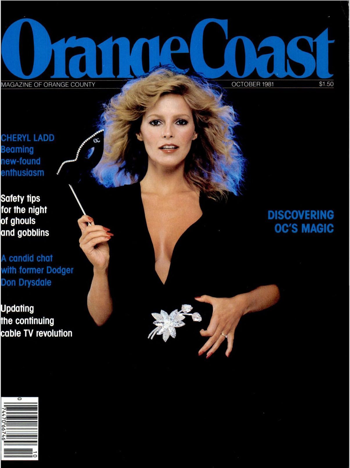ORANGE COAST magazine side cover  October 1981
