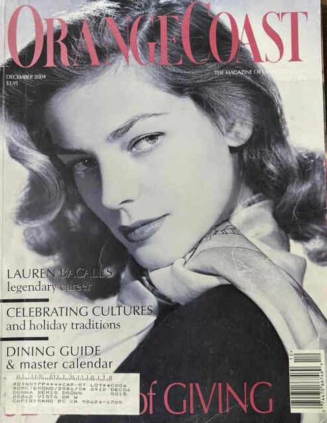 ORANGE COAST magazine side cover  December 2004
