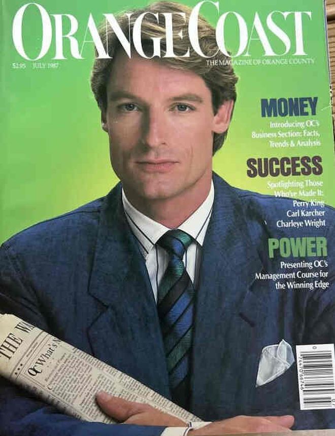 ORANGE COAST magazine side cover  July 1987