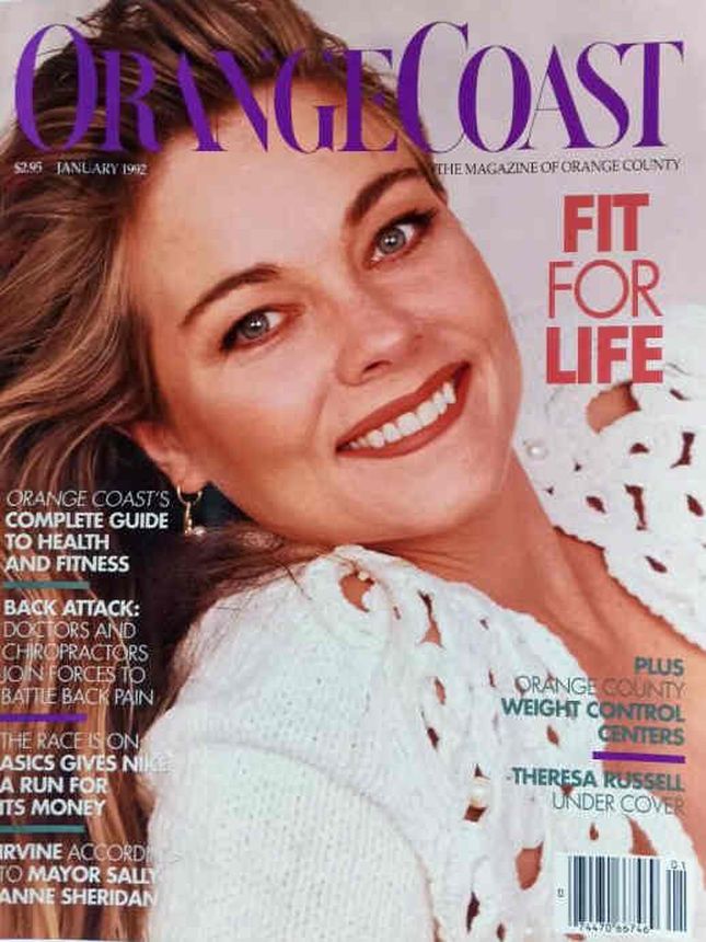 ORANGE COAST magazine side cover  January 1992