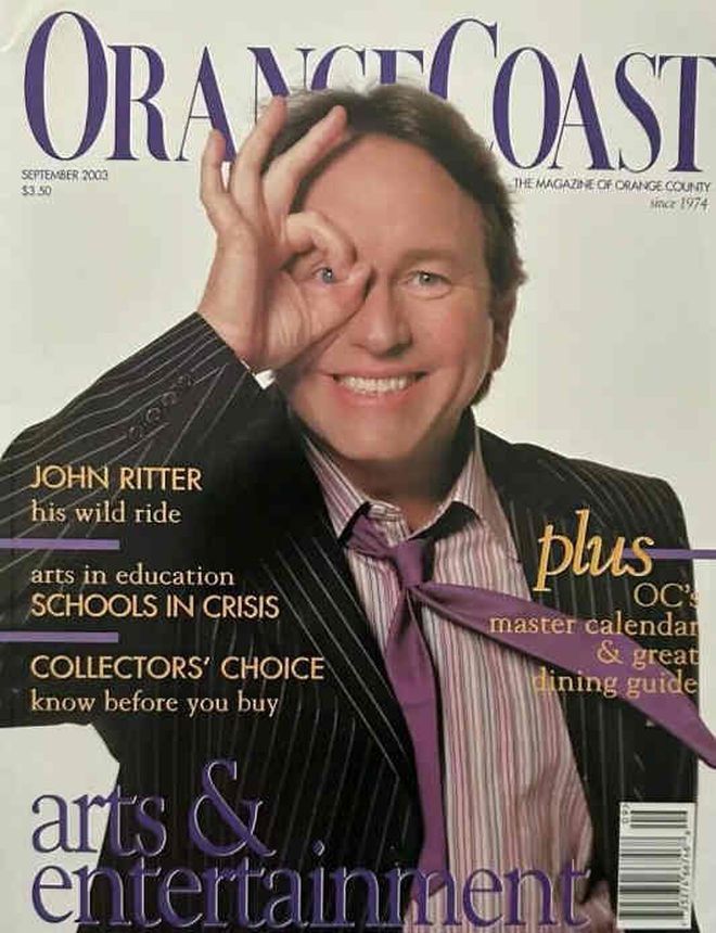 ORANGE COAST magazine cover  September 2003