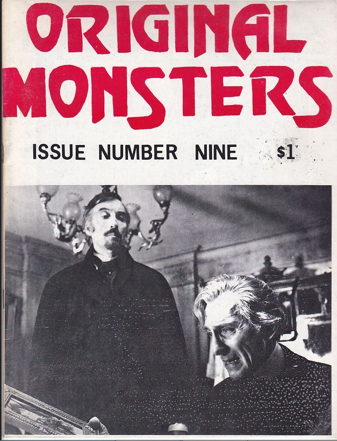 ORIGINAL MONSTERS magazine cover Issue 9  1972