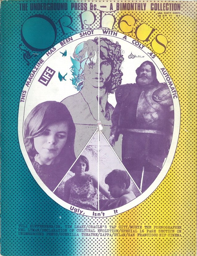 ORPHEUS (1968) magazine side cover  Vol 1 # 4 July 1968