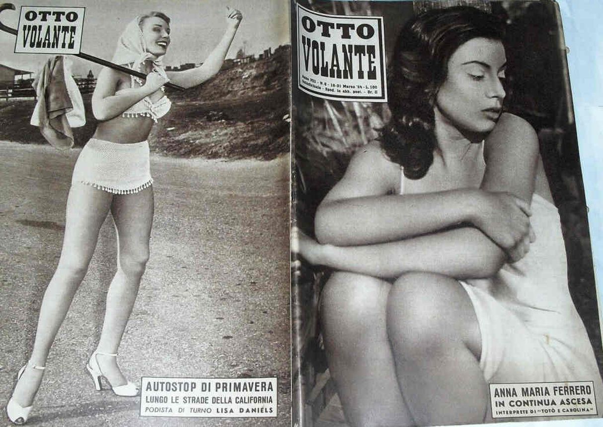OTTO VOLANTE magazine side cover Issue 6 18 March 1954