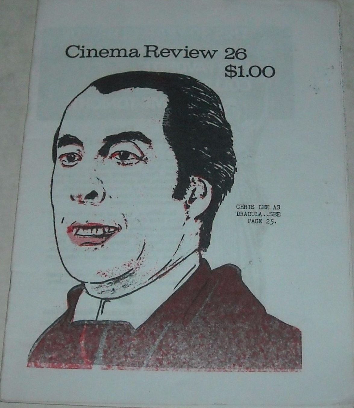 OZARK CINEMA REVIEW magazine side cover Issue 26 April 1977