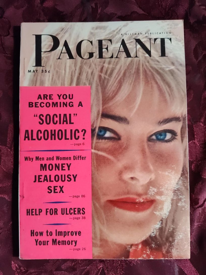 PAGEANT magazine side cover  May 1958