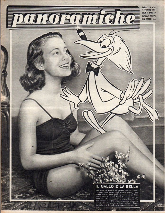 PANORAMICHE magazine side cover Issue 11 3 November 1951