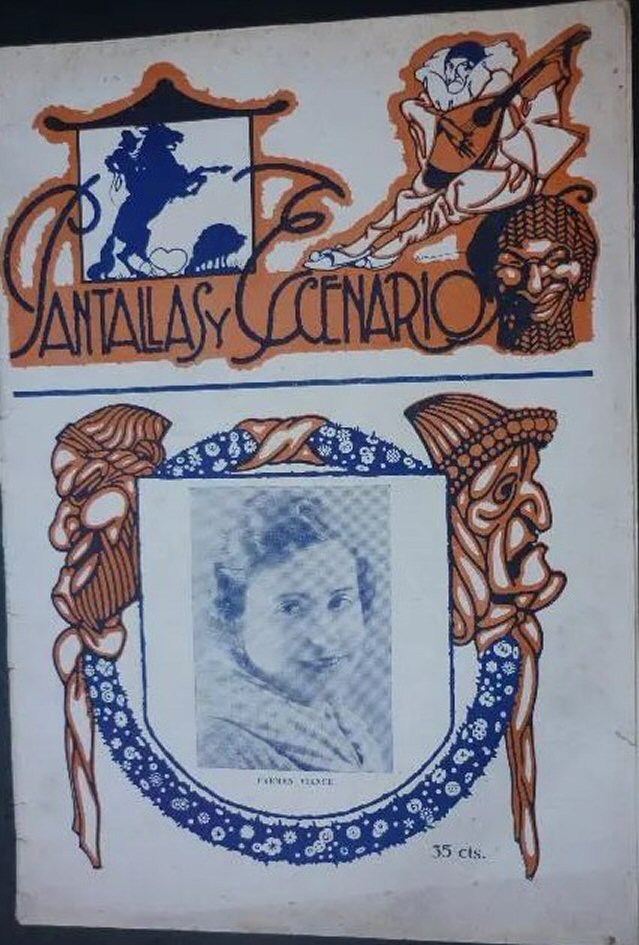 PANTALLAS Y ESCANARIOS (20s) magazine side cover  Vol 1 No  4 31 March 1927