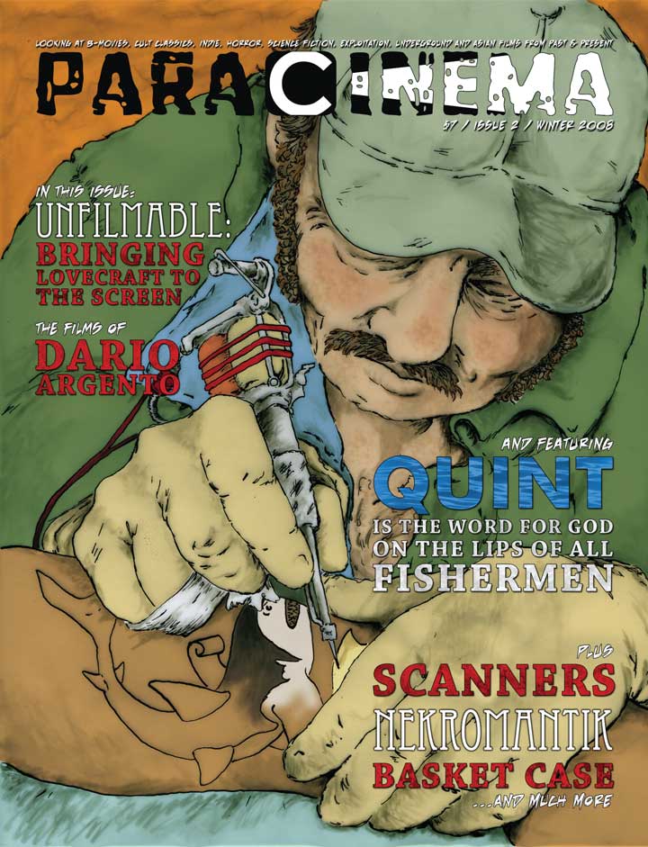 PARACINEMA magazine side cover Issue 2 Winter 2008