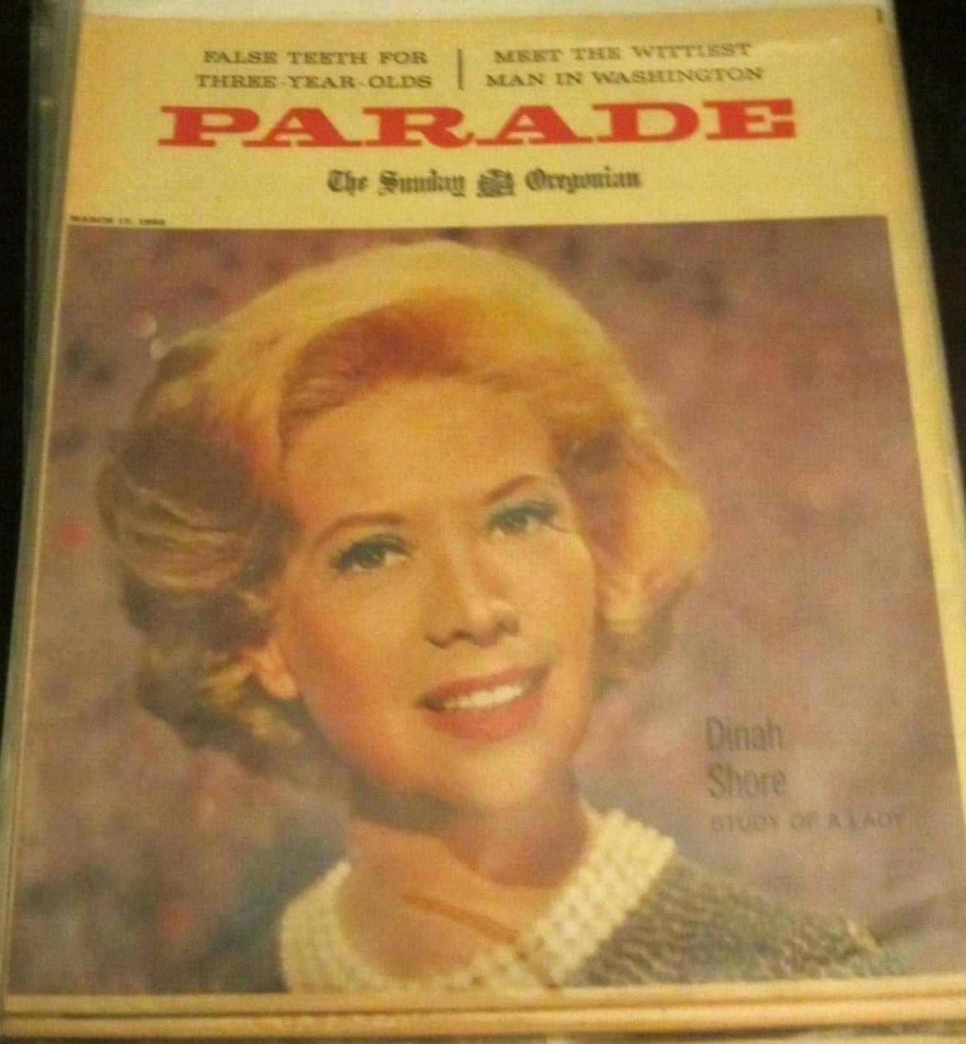 PARADE (USA) magazine side cover 17 March 1963