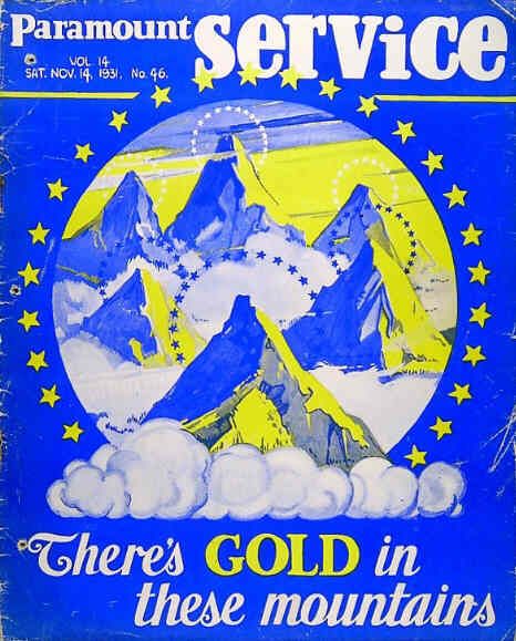 PARAMOUNT SERVICE magazine cover 14 November 1931