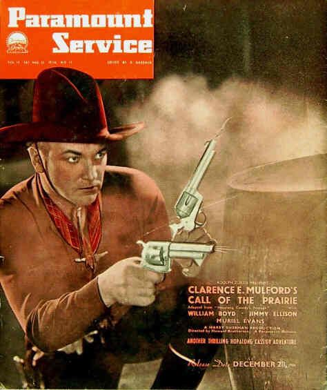 PARAMOUNT SERVICE magazine side cover 22 August 1936