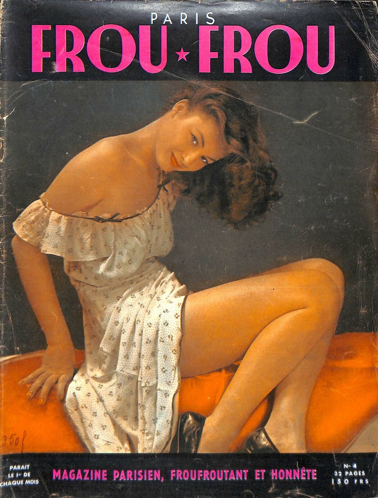 PARIS FROU FROU magazine cover Issue 4  1953