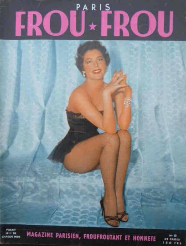 PARIS FROU FROU magazine cover Issue 10  1954