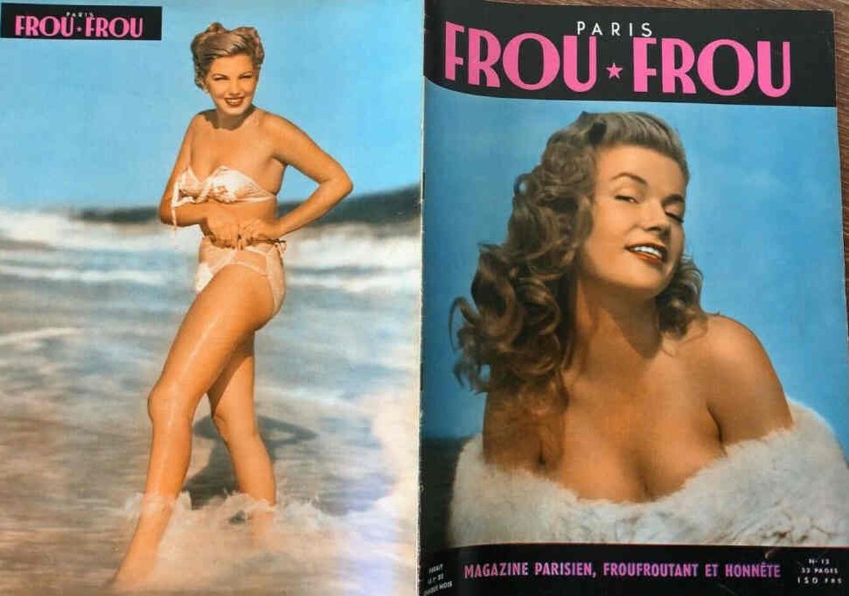 PARIS FROU FROU magazine side cover Issue 13  1954