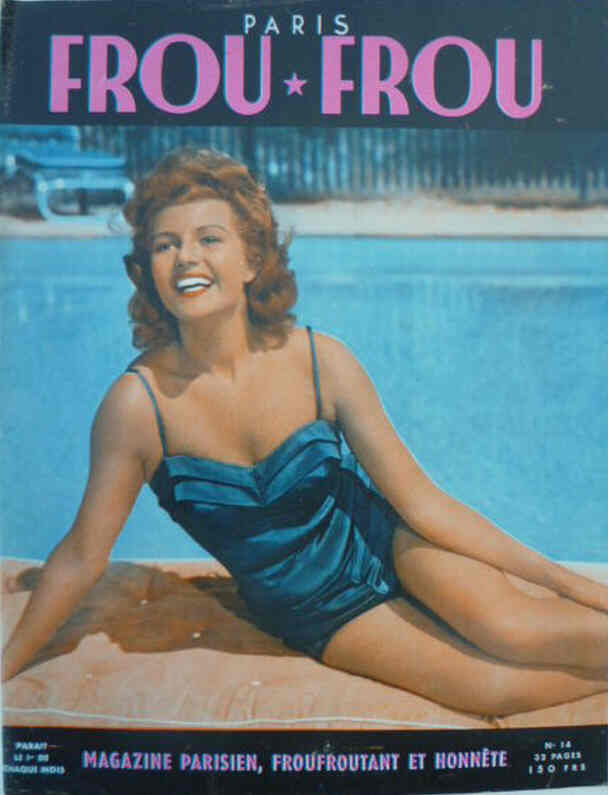 PARIS FROU FROU magazine side cover Issue 14  1954