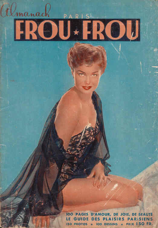 PARIS FROU FROU magazine side cover  Almanac  1953