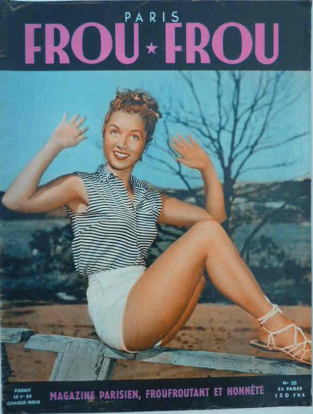 PARIS FROU FROU magazine side cover Issue 23  1955