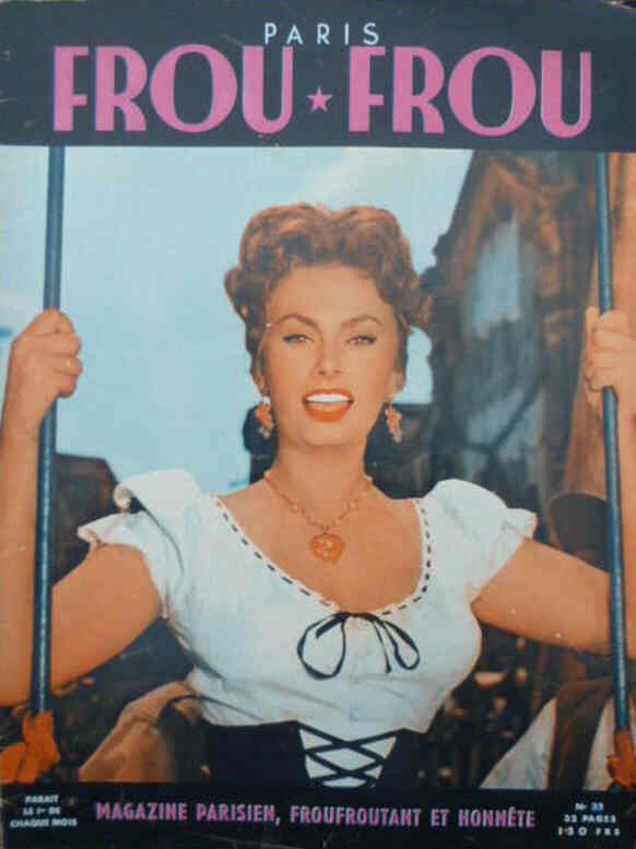 PARIS FROU FROU magazine cover Issue 29  1956