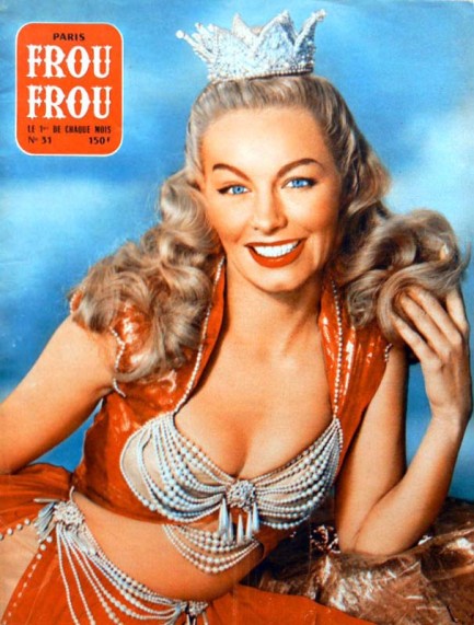 PARIS FROU FROU magazine side cover Issue 31  1956