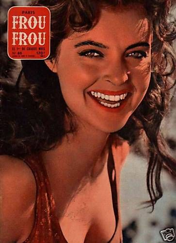 PARIS FROU FROU magazine side cover Issue 46  1958