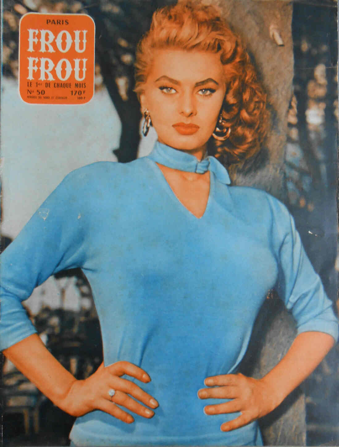 PARIS FROU FROU magazine cover Issue 50  1959