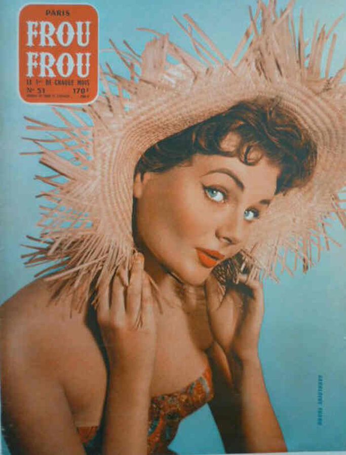 PARIS FROU FROU magazine side cover Issue 51  1959