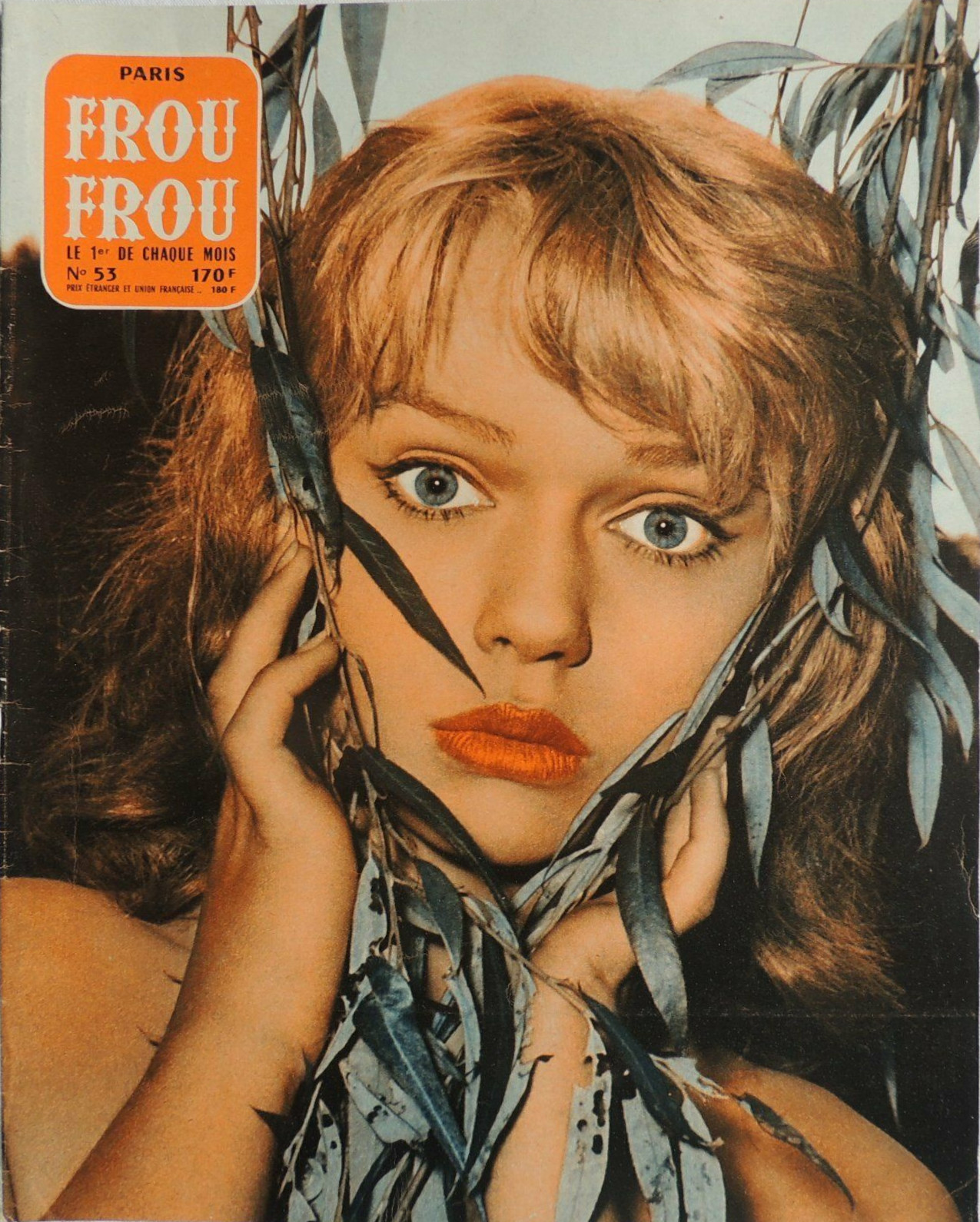 PARIS FROU FROU magazine side cover Issue 53  1959