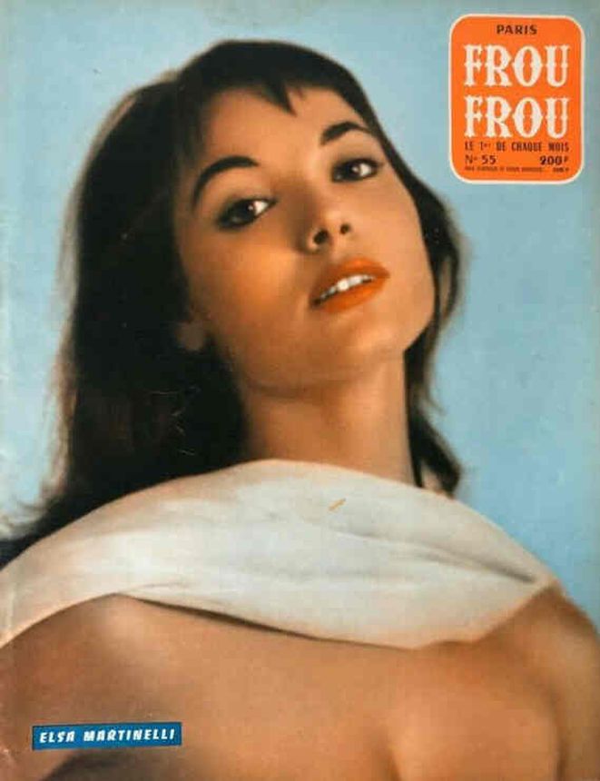 PARIS FROU FROU magazine side cover Issue 55  1959