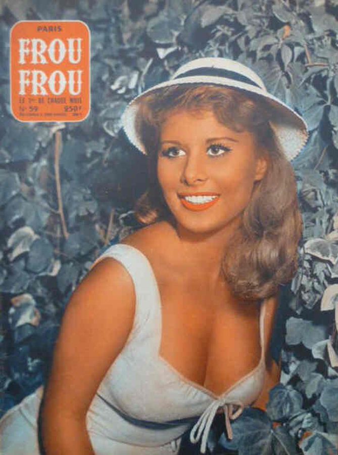 PARIS FROU FROU magazine side cover Issue 59  1957