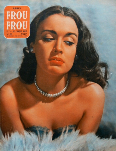 PARIS FROU FROU magazine side cover Issue 61  1957