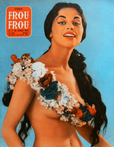 PARIS FROU FROU magazine side cover Issue 63  1957
