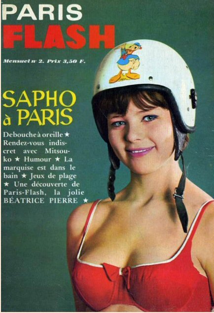 PARIS FLASH magazine side cover Issue 2 July 1965