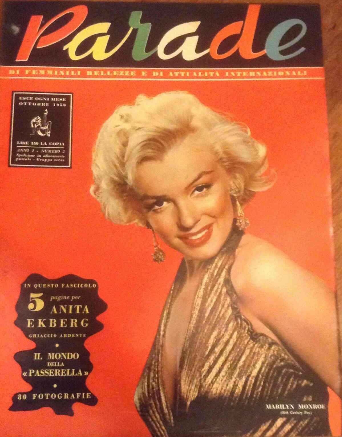 PARADE magazine cover Issue 2 October 1956