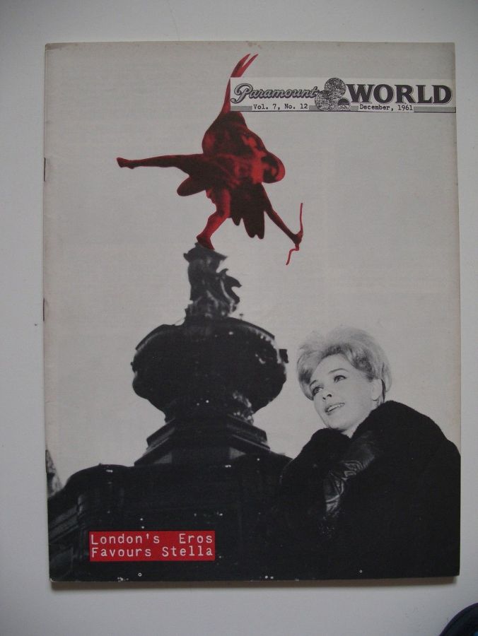 PARAMOUNT WORLD magazine side cover  December 1961