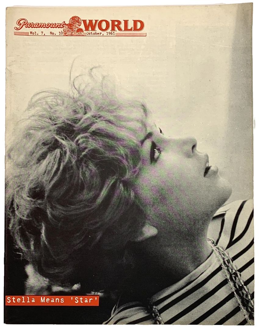PARAMOUNT WORLD magazine side cover  October 1961