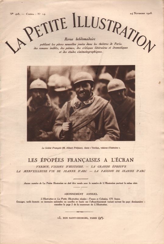PETITE ILLUSTRATION | LA magazine cover Issue 14 24 November 1928