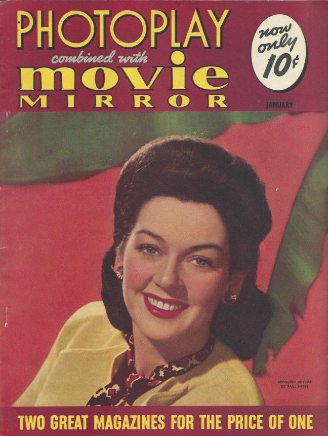 PHOTOPLAY magazine side cover Issue 356 January 1941