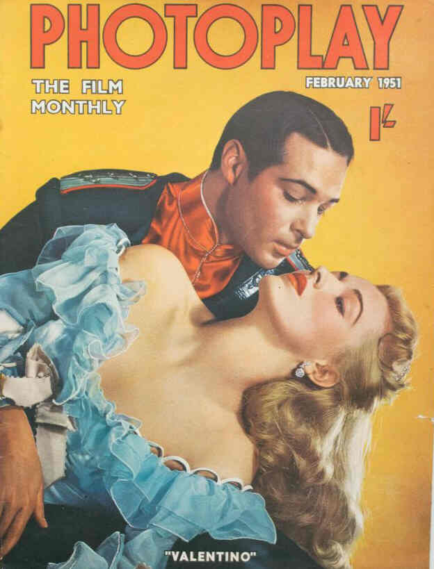 PHOTOPLAY (UK) magazine side cover Issue 12 February 1951