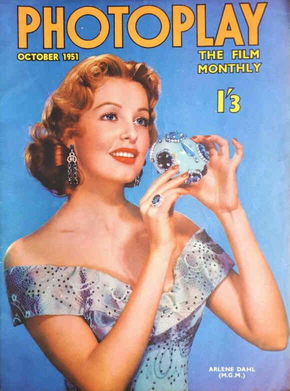 PHOTOPLAY (UK) magazine side cover Issue 20 October 1951