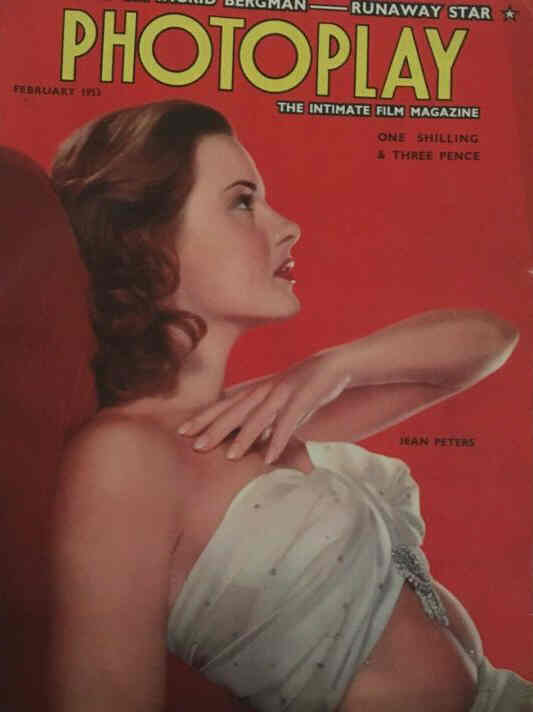 PHOTOPLAY (UK) magazine side cover Issue 36 February 1953